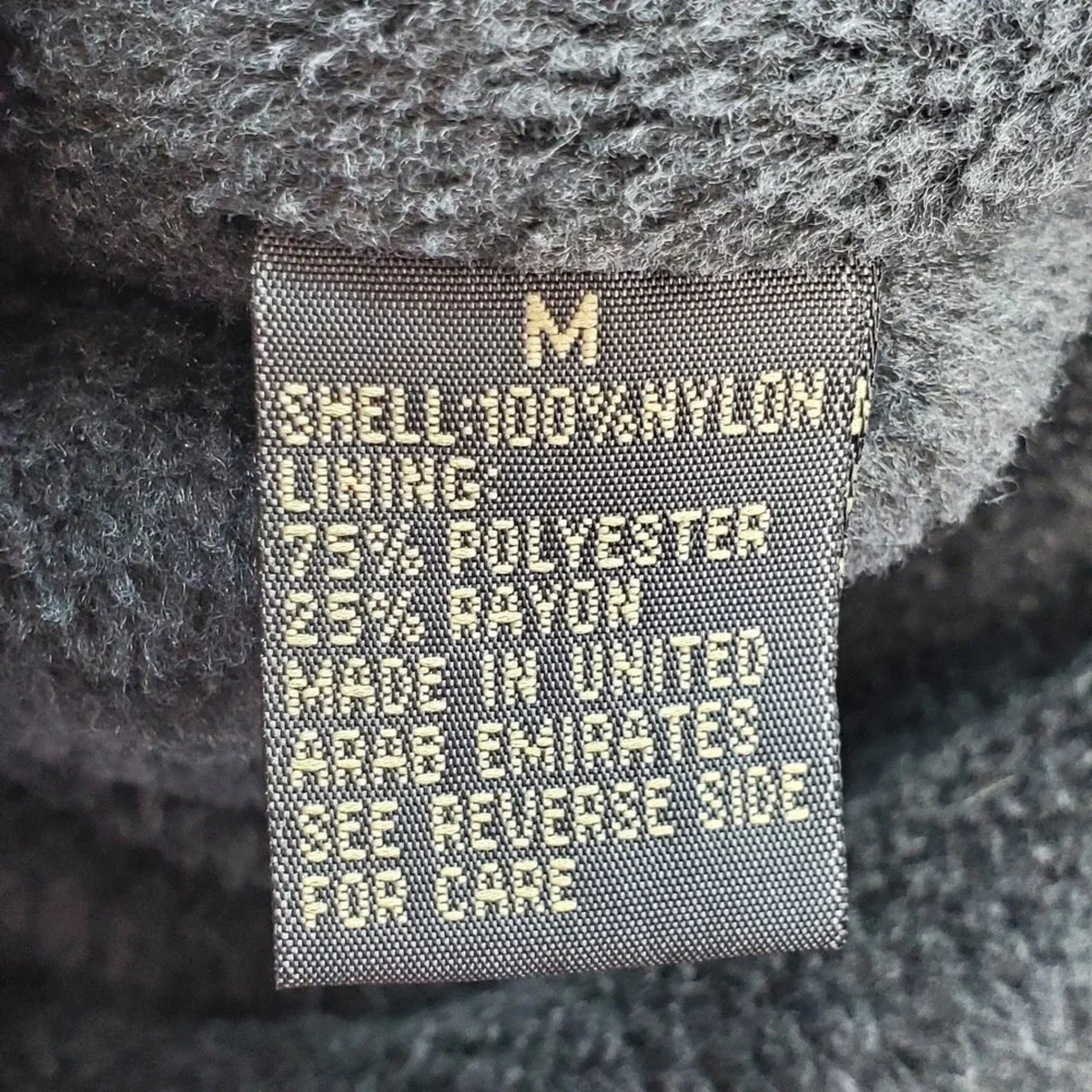 Naturalife Mens‎ Puffer Vest Olive Green Fleece Lined Full Zip Size Medium 9879